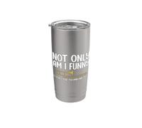 No solo soy gracioso, también toco el trombón Trombón Vaso térmico de acero inoxidable de doble pared