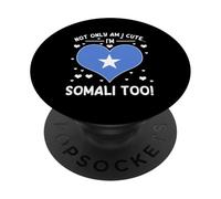 No Solo Soy Linda, Soy somalí, Demasiado Divertida. Diseño somalí PopSockets PopGrip Adhesivo