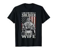 No solo un soldado, ella es mi esposa mujer veterana estadounidense Camiseta