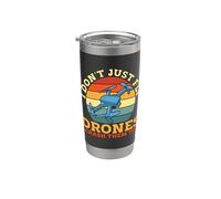 No solo vuelo drones, soy retro Fpv Quadcopter Drone Racing Vaso térmico de acero inoxidable de doble pared