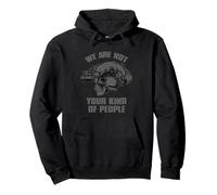 «NO Somos TU Tipo DE Gente» Divertido NVG de Military Skull Sudadera con Capucha