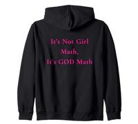 No Son matemáticas Femeninas, es Dios Matemáticas Sudadera con Capucha