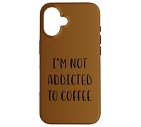 No Soy Adicto al café Funny Idea White Lie Party Carcasa para iPhone 16