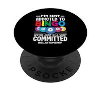 No soy adicto Bingo Comprometido Relación PopSockets PopGrip Adhesivo