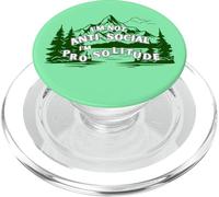 No Soy Antisocial, Estoy a Favor de la Soledad, los Viajes al Aire Libre, la montaña PopSockets PopGrip para MagSafe