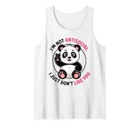No Soy Antisocial Simplemente no me Gustas Gracioso Antisocial Camiseta sin Mangas