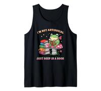 No Soy Antisocial Solo en lo Profundo de una Rana de Libros Camiseta sin Mangas