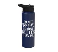 No soy arrogante soy mejor que tú Arrogante Stainless Steel Insulated Water Bottle