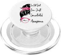 No Soy bajita, Solo Estoy concentrada Impresionante Chica bajita Divertida PopSockets PopGrip para MagSafe