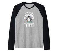 No Soy Bajito, Soy del tamaño de un pingüino, Gente pequeña y Divertida Camiseta Manga Raglan