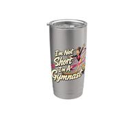 No soy bajito Soy una gimnasta Gimnasta de barra de equilibrio Vaso térmico de acero inoxidable de doble pared
