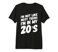 No Soy como la mayoría de los Adolescentes Impresionante 20 cumpleaños 20 años Camiseta Premium