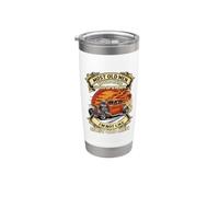 No soy como la mayoría de los viejos naranja Hot Rod Vintage Vaso térmico de acero inoxidable de doble pared
