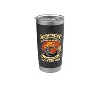 No soy como la mayoría de los viejos naranja Hot Rod Vintage Vaso térmico de acero inoxidable de doble pared
