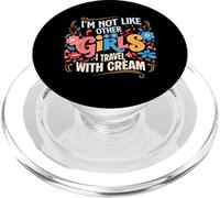 No Soy como Otras Chicas Viajo con Crema PopSockets PopGrip para MagSafe