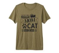 No Soy como una mamá Normal Soy un Gato Mamá Humor Camiseta Premium