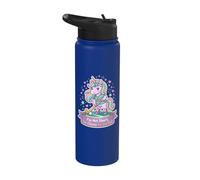 No soy corto Estoy más cerca de la pelota Hockey sobre césped para niñas Stainless Steel Insulated Water Bottle