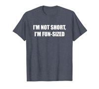 No Soy Corto, Soy de tamaño Divertido Camiseta, Hombre, Azul Jaspeado, 3XL