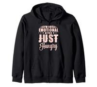 No soy emocional Solo tengo hambre Divertido Foodie Hombres Mujeres Sudadera con Capucha