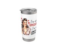 No soy especial, soy una ama de casa retro de edición limitada Vaso térmico de acero inoxidable de doble pared