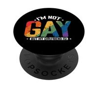 No Soy Gay Pero mi Novia es PopSockets PopGrip Adhesivo