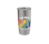 No soy gay pero mi novia es Vaso térmico de acero inoxidable de doble pared