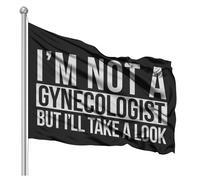 No soy ginecσlogo, pero echarι un vistazo. Bandera de poliιster de 3 x 5 pies. Decoraciσn para dormitorio universitario, fiesta, navegaciσn, frat