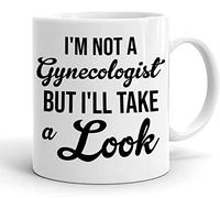No Soy Ginecólogo Pero Echaré Un Vistazo Sarcasmo Ofensivo Tazón Cerámica Tazas De Regalo Graciosa Tazas Té Regalos Novedosos Para Colegas Familiares Amigos 330ml