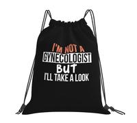 No Soy Ginecólogo Pero Echaré Un Vistazo Unisex Bolsa De Gimnasio Ligera Bolsa De Deporte Casual Mochila De Cuerdas Para Viaje Baloncesto Yoga