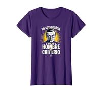 No Soy GruÒÛn, Soy Un Hombre De Criterio - Regalo Divertido Camiseta, Mujer, Morado, 3XL