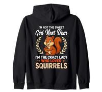 No soy la dulce chica de al lado ardillas Sudadera con Capucha