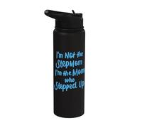 No Soy La Madrastra Soy La Mamá Que Subió Bono Mamá Regalo Stainless Steel Insulated Water Bottle