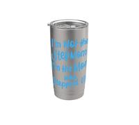 No Soy La Madrastra Soy La Mamá Que Subió Bono Mamá Regalo Vaso térmico de acero inoxidable de doble pared