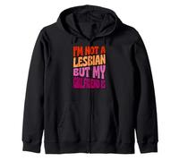 No Soy Lesbiana Pero Mi Novia Es Divertida Pareja Gay Sudadera con Capucha