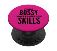 No Soy mandón Habilidades de liderazgo Divertido Mejor Gran Jefe Humor PopSockets PopGrip Adhesivo