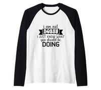No Soy mandón, Solo sé lo Que deberías Estar Haciendo Camiseta Manga Raglan