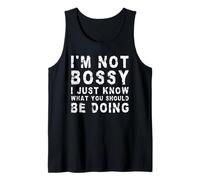 No Soy mandón, Solo sé lo Que deberías Estar Haciendo | Divertido Camiseta sin Mangas