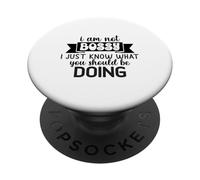 No Soy mandón, Solo sé lo Que deberías Estar Haciendo PopSockets PopGrip Adhesivo