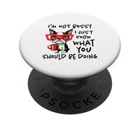 No Soy mandón, Solo sé lo Que deberías Estar Haciendo PopSockets PopGrip Adhesivo