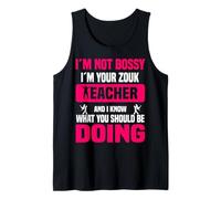 No Soy mandón, Soy tu Maestro de Zouk Que Sabe Hacer Camiseta sin Mangas