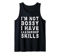 No Soy mandón, Tengo Habilidades de liderazgo | Funny Sarcastic Camiseta sin Mangas