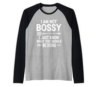 No soy mandona, solo sé lo que deberías hacer de forma divertida Camiseta Manga Raglan