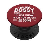 No soy mandona, solo sé lo que deberías hacer de forma divertida PopSockets PopGrip Adhesivo