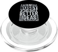 No Soy mandona, Solo Tengo Mejores Ideas, Hermano, Hermana, Divertido PopSockets PopGrip para MagSafe