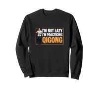 No Soy Perezoso Estoy practicando Qigong Divertido Chi Gong Qigong Fan Sudadera