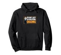 No Soy Perezoso Estoy practicando Qigong Divertido Chi Gong Qigong Fan Sudadera con Capucha