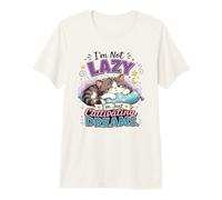 No Soy Perezoso, Solo Estoy cultivando sueños Gato Camiseta Premium