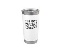 No soy perfecto, pero mi gato me ama Vaso térmico de acero inoxidable de doble pared
