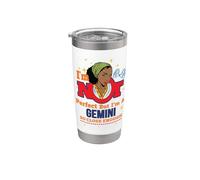 No soy perfecto, soy solo un Géminis Mayo Junio Cumpleaños Mujeres Vaso térmico de acero inoxidable de doble pared