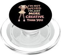No Soy Raro, Solo Soy más Creativo, Amante del Anime, Manga Divertido PopSockets PopGrip para MagSafe